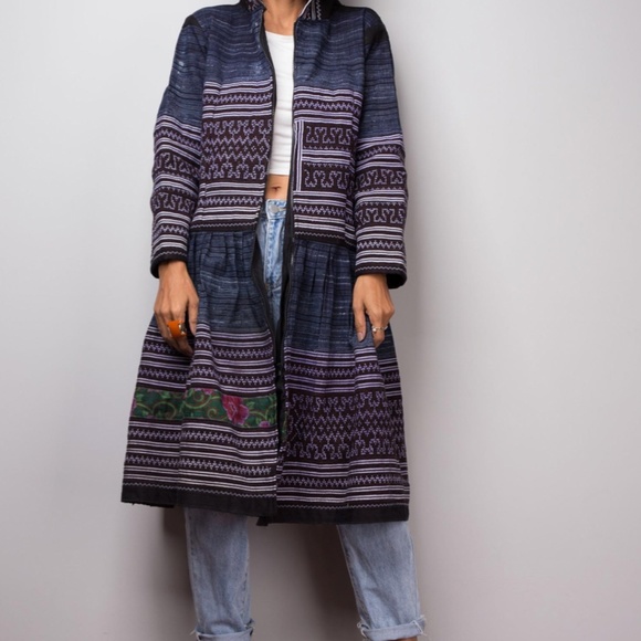 Nuichan Boho Jacket Dress with hood - Picture 2 of 3